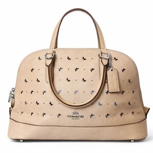 ✨ RARE Coach Beechwood Bow Perforated Sierra Satchel ✨